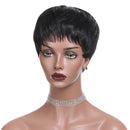 Bangs Non Lace Front Straight Human Hair Wig