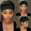 Bangs Non Lace Front Straight Human Hair Wig