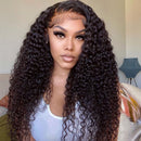 Pre Plucked  Curly Water Wave Lace Front Wig