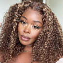 Human Hair Deep Wave Frontal Short  Wig