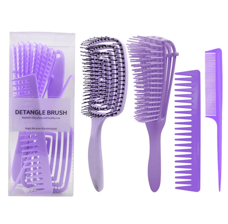 Detangler Hair Brush Set