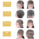 360 Full Lace  Pre Plucked Brazilian Hair Wigs