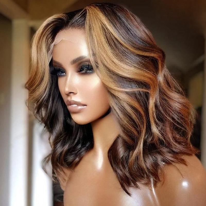 Human Hair Wave Lace Front Wig