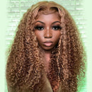 Brazilian Hair Loose Curly Water Wave Lace Front Wig