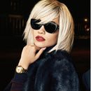 Glueless Short Human Hair Wigs With Bangs