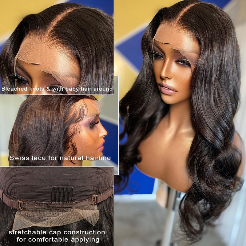 Hd Lace Frontal Transparent 13x4 Lace Human Hair Wigs 180%