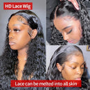 Pre Plucked  Curly Water Wave Lace Front Wig