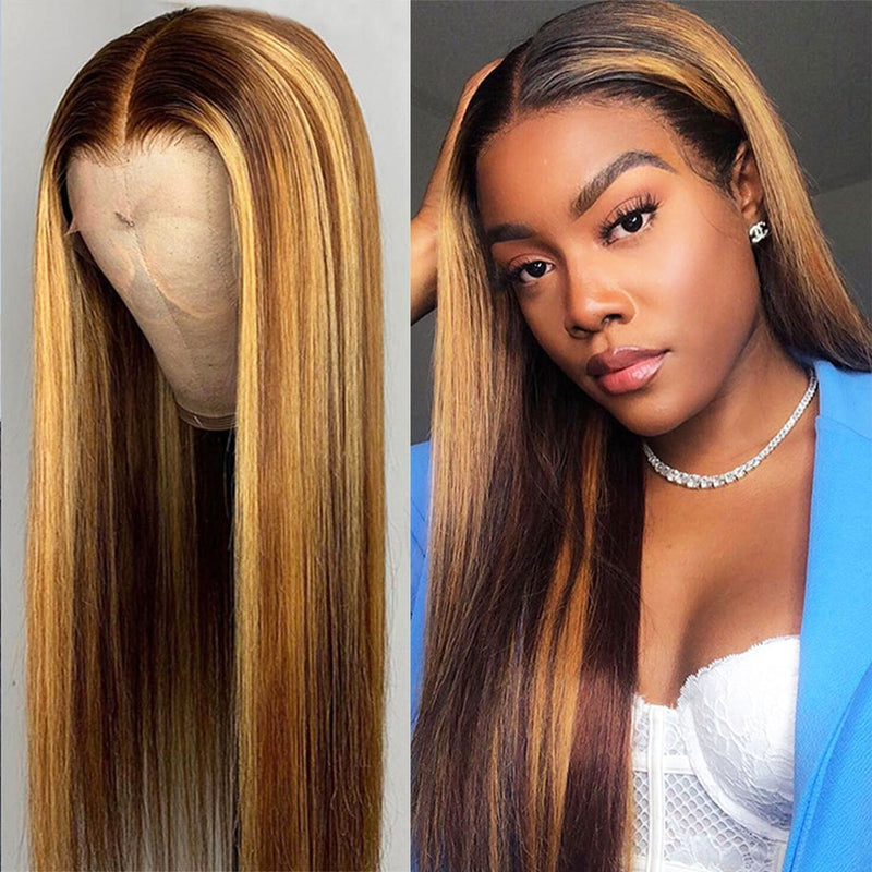 Brazilian Hair HD 13x1 Lace Front Ombre Wig