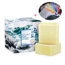 Sea Salt Soap whitening Moisturizing Soap Natural Milk Sea Salt Soap Remove Pimple Pores Acne Treatment Face Care  Foaming Net