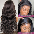 Body Wave Lace Front 4x4 Closure Wig Brazilian Loose Wave 180%